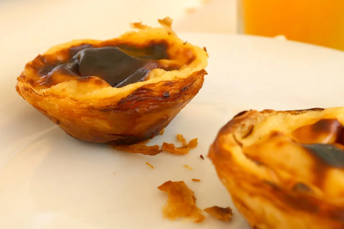 A custard tart from Pastéis de Belém